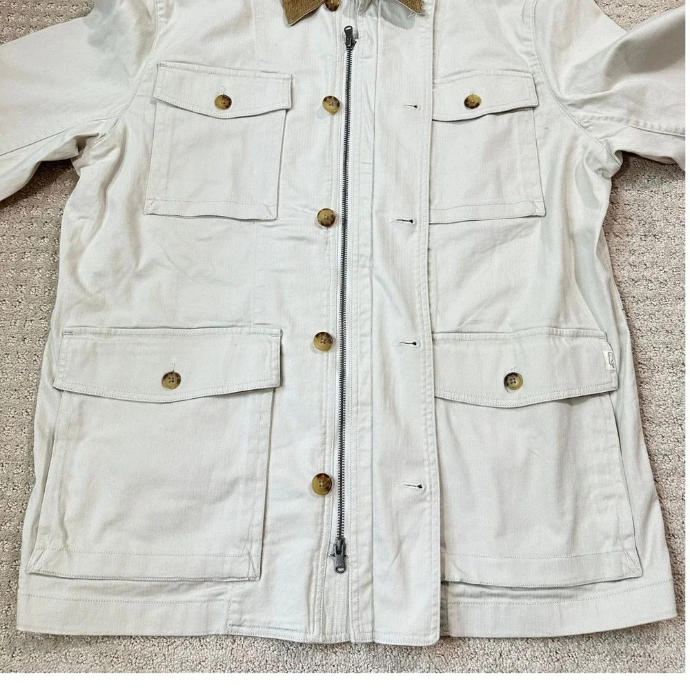 Vineyard Vines Field Jacket Mens XL Cotton Corduroy Trim Utility Chore Coat NEW